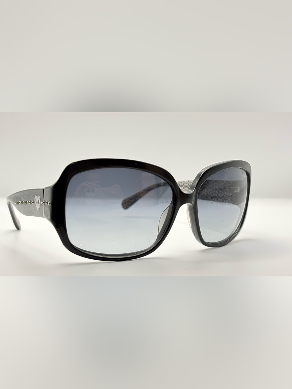 Coach Scarlet Black Oval Sunglasses Frames Only